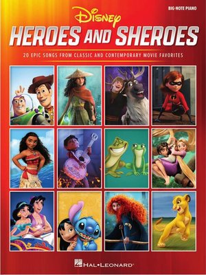 cover image of Disney Heroes and Sheroes for Big-Note Piano